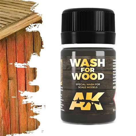 Ak Interactive Wash For Wood Weathering Wash Ml Ak Scenery