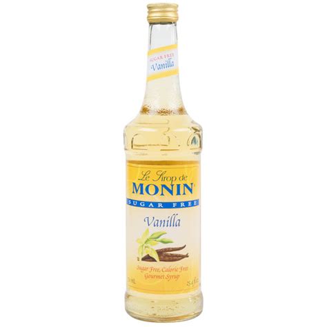 Monin Sugar Free Vanilla Syrup 750 ML