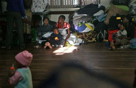 Refugees Mostly From Zimbabwe And Mozambique At The Germiston City Hall