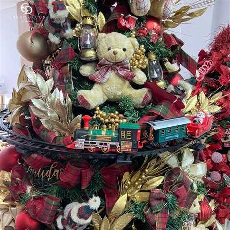 Trem Para Arvore De Natal - Trem Natalino Para Árvore De Natal 80cm