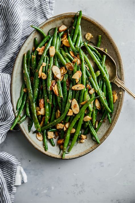 Green Beans Almondine Green Beans With Almonds A Beautiful Plate