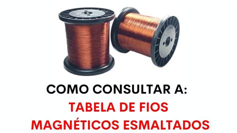 Como consultar a tabela de fios magnéticos esmaltados para