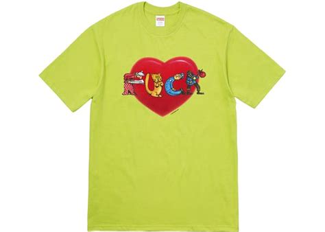 Buy Supreme Fuck Love Tee Lime Online In Australia KickSTW