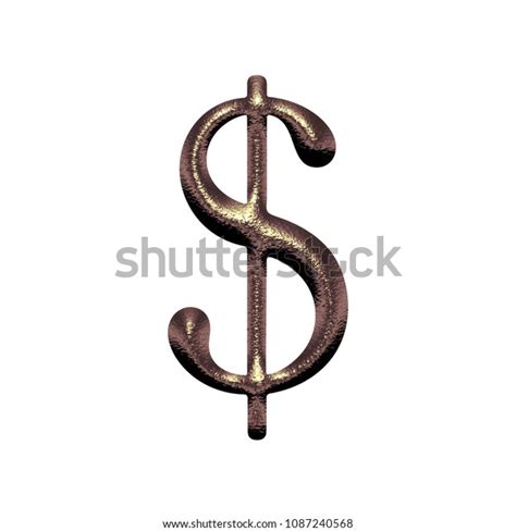 Chiseled Copper Rose Gold Metallic Dollar Stock Illustration 1087240568 Shutterstock