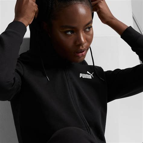 Essentials Full Zip Womens Hoodie Puma