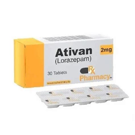 Lorazepam Ativan 2mg Tablets At Rs 870box Lorazepam Tablets In