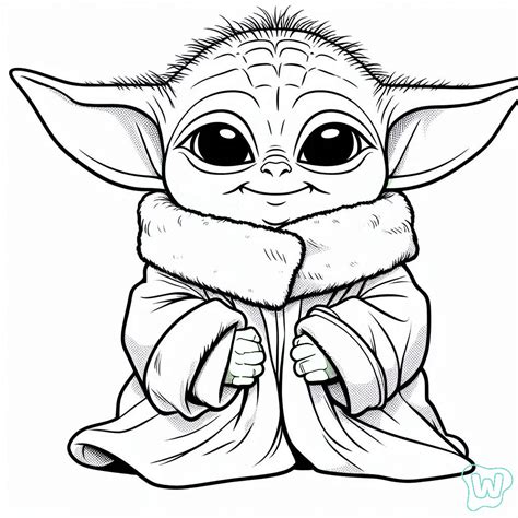 49 Baby Yoda Coloring Pages Color And Print Pdf Free