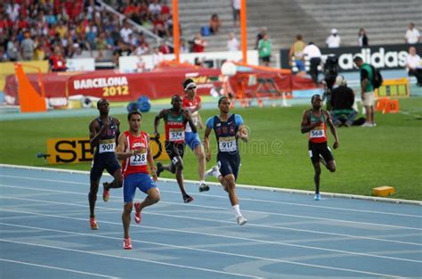 400 Meters Final On The 2012 Iaaf World Junior Editorial Image Image