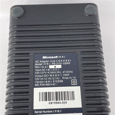 Official Microsoft Xbox W Power Supply Brick Ac Adapter Pb