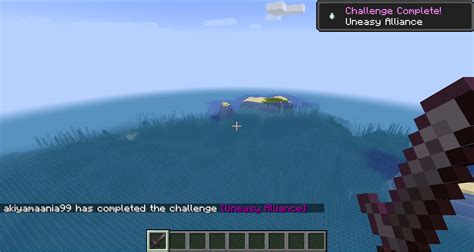 How To Get The Minecraft Advancement Uneasy Alliance Player Assist