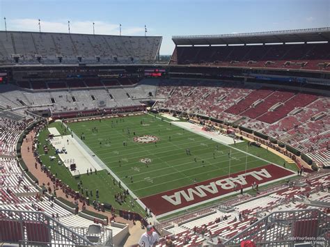 Bryant Denny Stadium Seating Chart With Seat Numbers A Visual