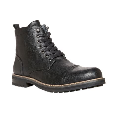 Steve Madden Ignite Captoe Boots In Black For Men Lyst