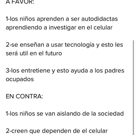 3 Argumentos En Contra Y 3 Argumentos A Favor Sobre El Uso De Los