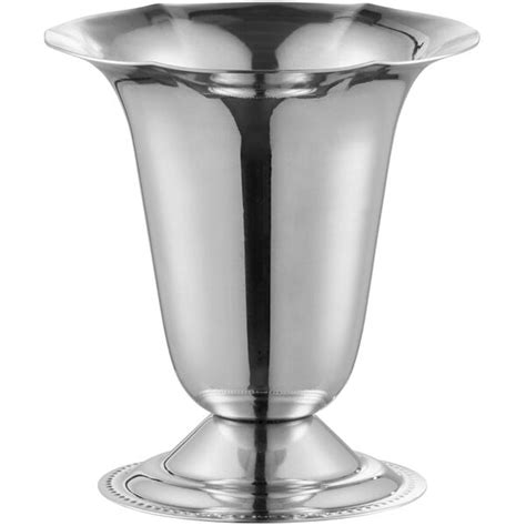 Choice 6 Oz Stainless Steel Tulip Sundae Dish