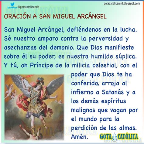 Oración A San Miguel Arcángel Poder Y Milagros En Tu Vida Margarita