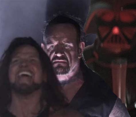 Darth Vader standing behind Undertaker stamding behind AJ Styles : r ...