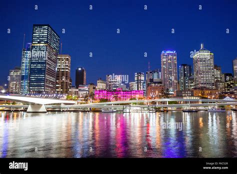 Brisbane City Night Panorama Hi Res Stock Photography And Images Alamy