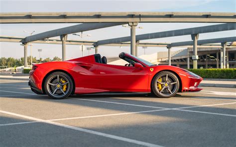 Rent A Ferrari F8 Tributo Spyder Red 2023 Id 05123 In Dubai Renty Ae