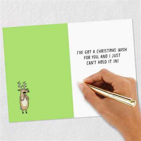 Reindeer Farts Funny Christmas Card Greeting Cards Hallmark