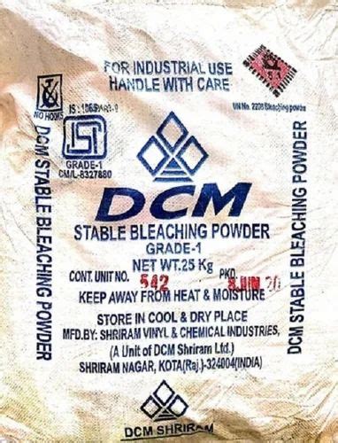 Industrial Grade Dcm Shriram Bleaching Powder Kg Bag At Rs Kg In