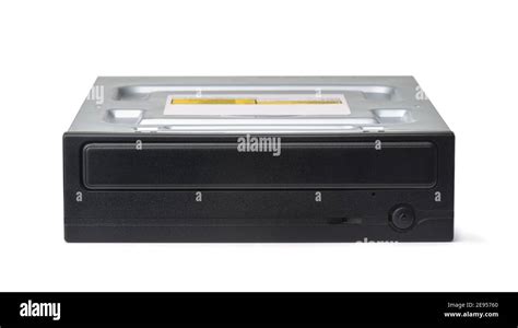 Front view of DVD-RW SATA Internal optical drive isolated on white ...