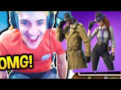 Ninja Reacts To New Detective Skins Fortnite Best Moments Youtube