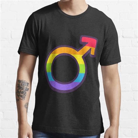 Lgbt Rainbow Flag Male Sex Symbol Gay Pride T Shirt For Sale By