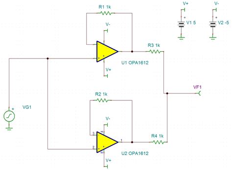 Resolved Tina Ti Parallell Op Amps Simulation Hardware And System