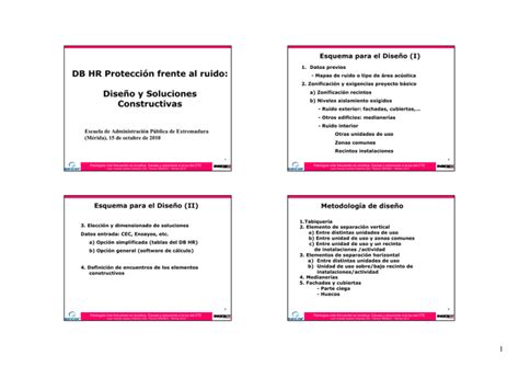 3 DB HR Protección frente al ruido Diseño y soluciones constructivas