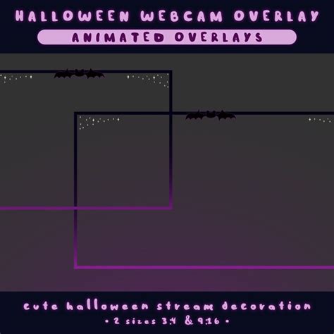 Halloween Cam Borders Twitch Etsy