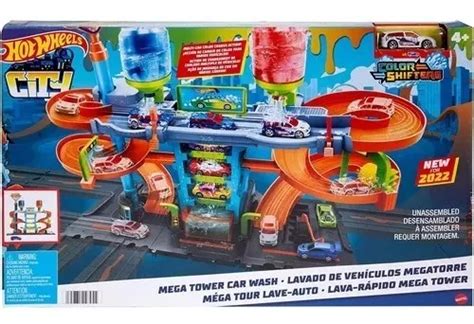 Hot Wheels City Autolavado Mega Torre Set De Juego Meses Sin Intereses