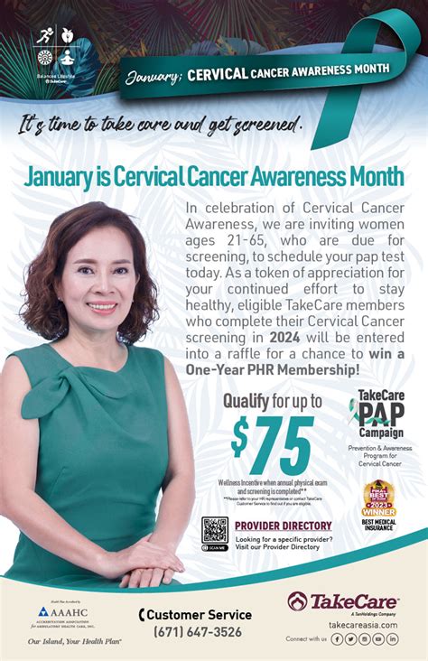 January Cervical Cancer Awareness Month Takecare