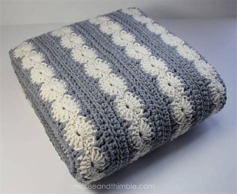 Afghan Blanket Easy Crochet PATTERN 2 Color Circle Stripe - Etsy Canada