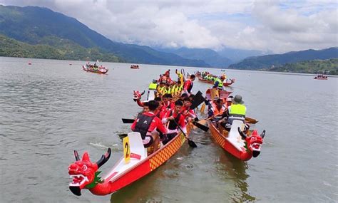 ड्रागन बोट रेस नेपाल र चिनका ४ टिम फाइनलमा Pokhara Sports