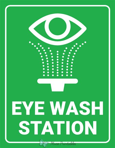 Eye Wash Station Sign Provides Direction To Eyewash 43 Off