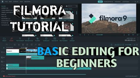 FILMORA TUTORIAL BASIC EDITING TUTORIAL FOR BEGINNERS YouTube