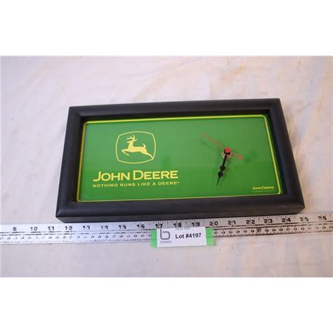 John Deere Wall Clock Works Bodnarus Auctioneering