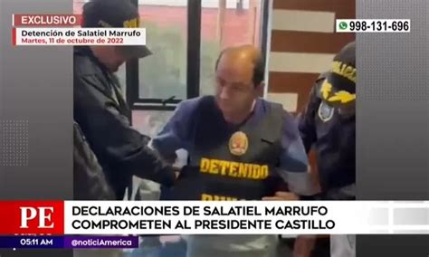 Declaraciones De Salatiel Marrufo Comprometen A Pedro Castillo