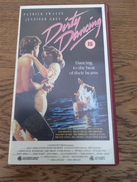 Dirty Dancing Vhs Cassette Tape Iconic Film Patrick Swayze Jennifer