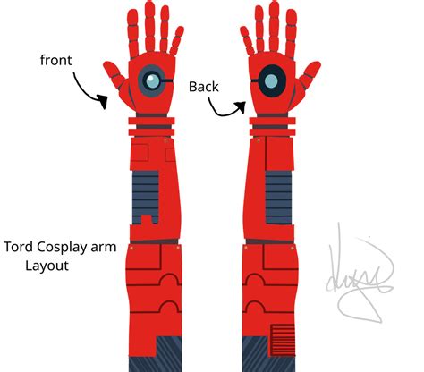 Tord Cosplay Arm Layout By Gamingart1987 On Deviantart