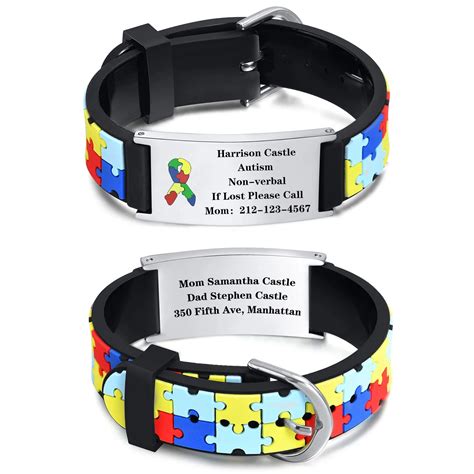 Pulsera Personalizada Con Autismo Y Aspergers Para Ni Os Brazalete De