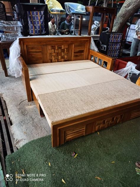 Teak Wood Seater Wooden Sofa Cum Bed With Storage At Rs In New