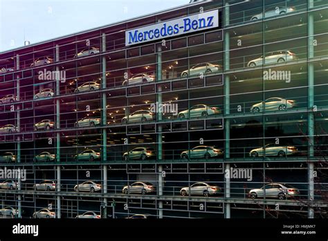 Mercedes Benz Branch Munich Bavaria Germany Stock Photo Alamy
