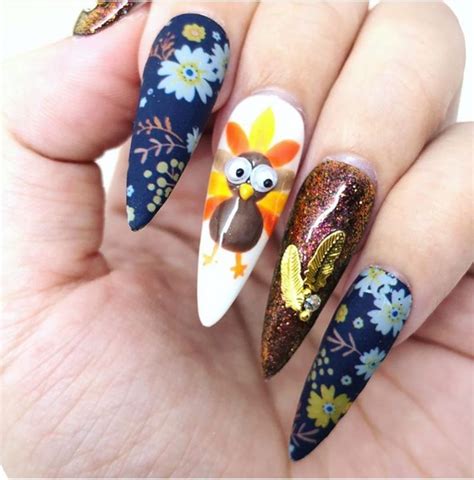 Stunning Thanksgiving Nail Design Ideas For The Glossychic