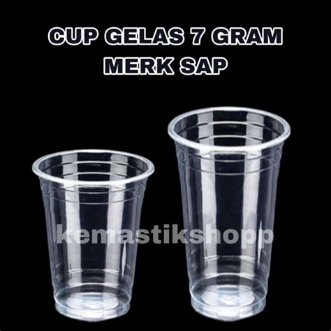 Jual Isi Pcs Cup Gelas Datar Oz Oz Oz Gram Merk Sap