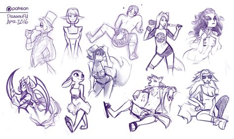 Apr Patreon Sketch Page By DragonFU Hentai Foundry