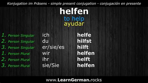 Deutsch Lernen | Verben 36 | helfen ⇔ to help | Learn German | RE ...