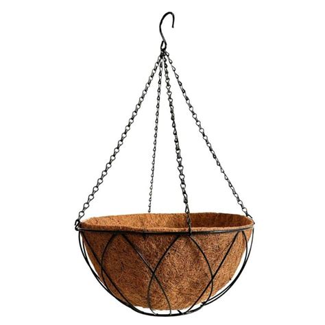 Pride Garden Products 16 In Devon Hanging Basket With AquaSav Coconut