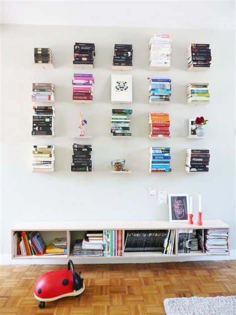 27 Insanely Clever Ways To Display Your Books Floating Bookshelves Creative Bookshelves