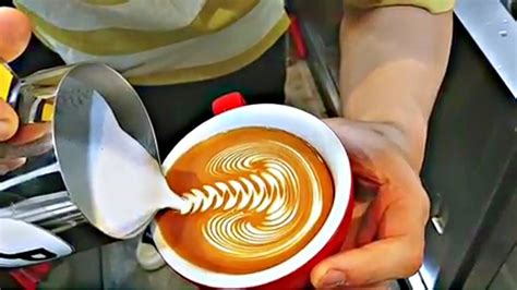 Amazing Barista Latte Art Training Compilation Very Satisfying